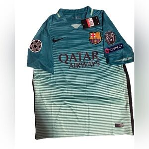 Barcelona Third Jersey 2016/2017 #10 Messi Large Nike Champions League 3rd NEW